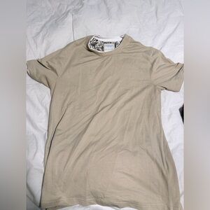 Denim & Flower Beige Short Sleeve Tee